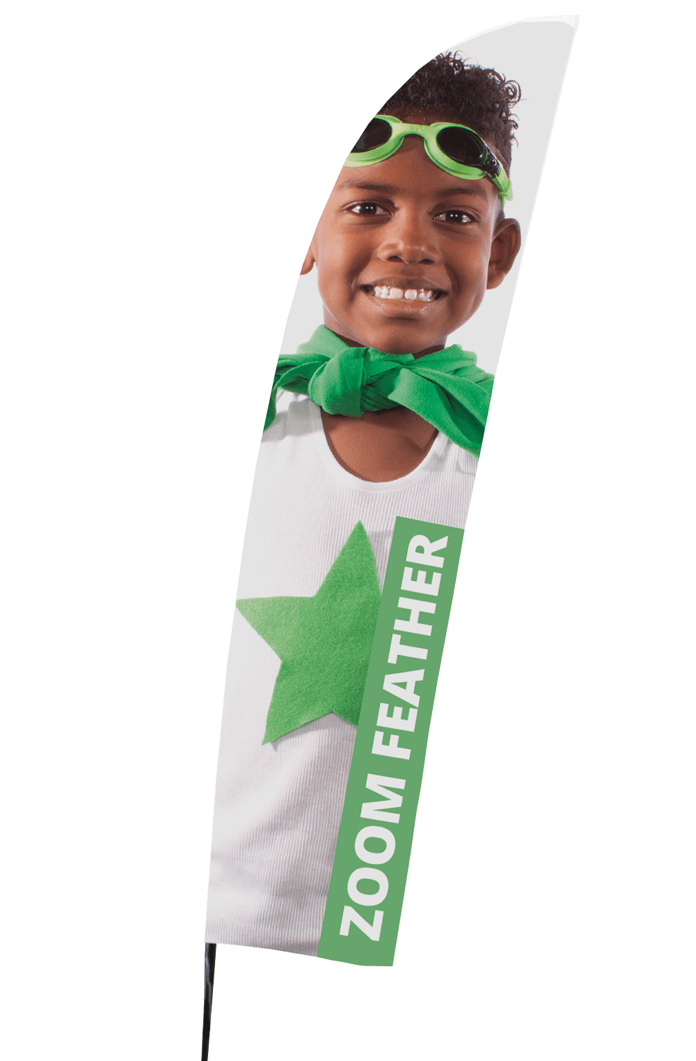 Zoom Feather Flag